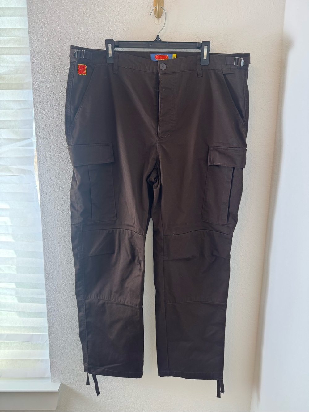 Empyre Dark Brown Cargo Pants Utility Streetwear Skater men 38